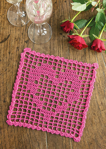 Filet Heart To Crochet 8123