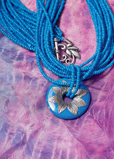 Turquoise hot sale flower necklace